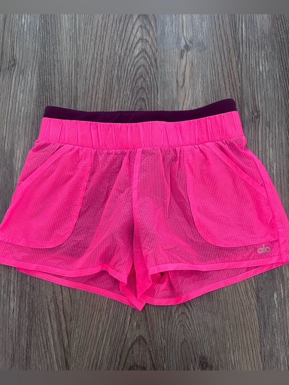 ALO Yoga Transparent Running Shorts S
